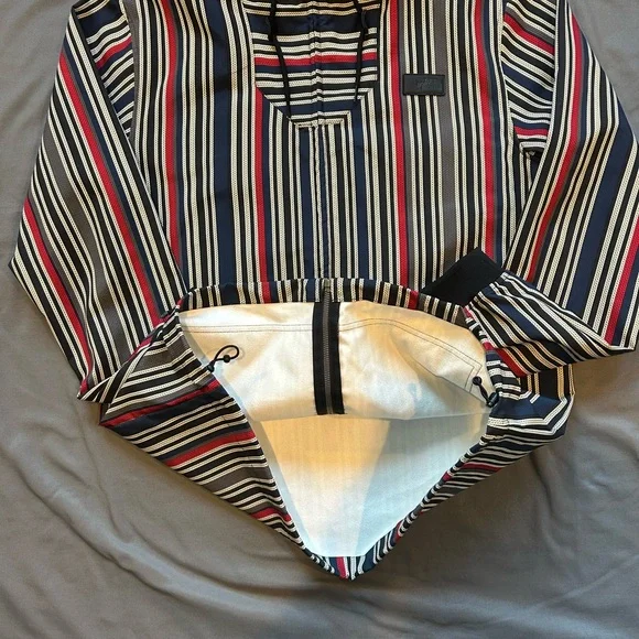 The North Face Striped Hoodie Light Weight Jacket (LIKE NEW)